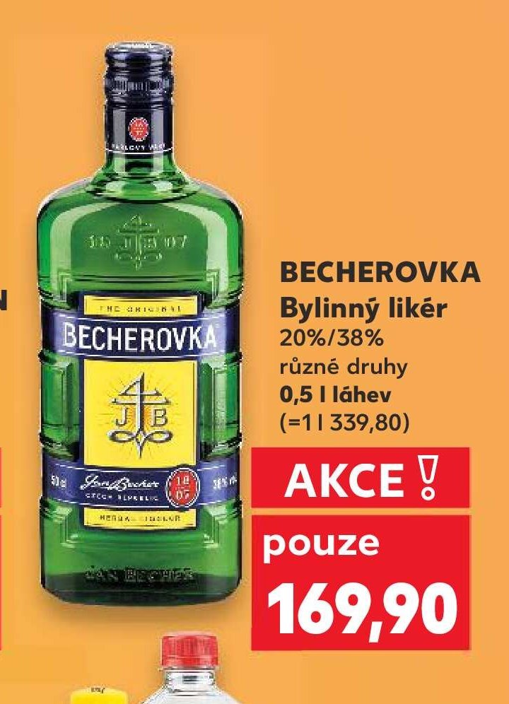Becherovka bylinný likér