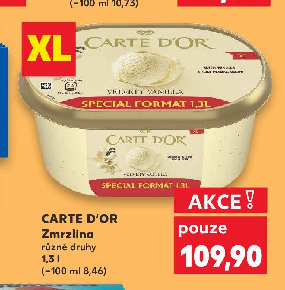 CARTE D'OR Zmrzlina různé druhy