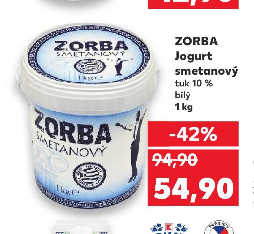 ZORBA Jogurt smetanový 1 kg
