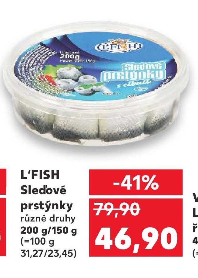 L'FISH Sledové prstýnky různé druhy 200 g/150 g