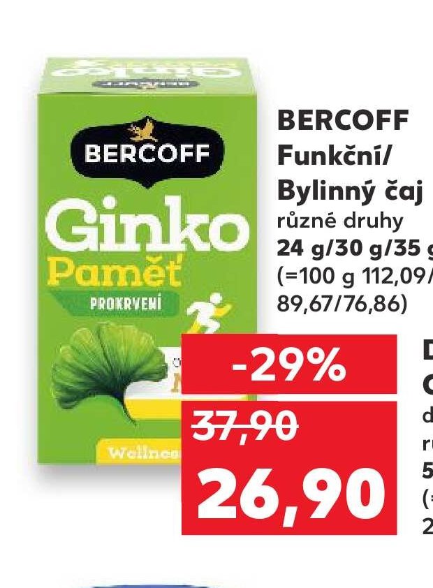 BERCOFF Ginko Paměť čaj