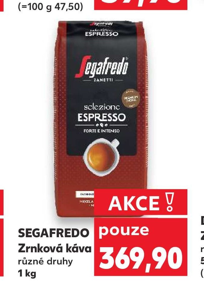 SEGAFREDO Zrnková káva