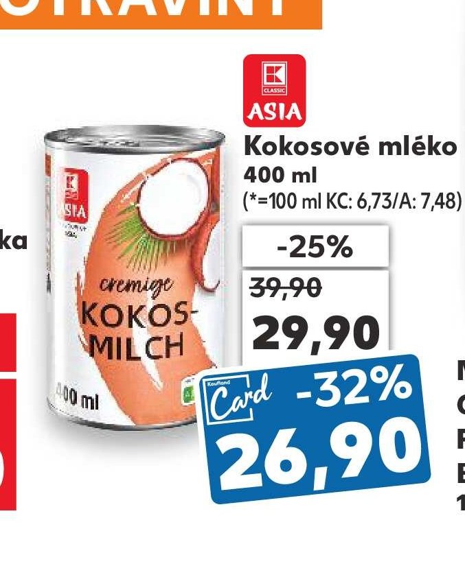 Kokosové mléko 400 ml
