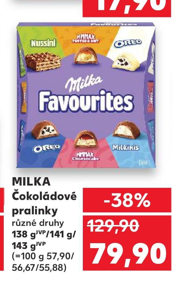 MILKA Čokoládové pralinky