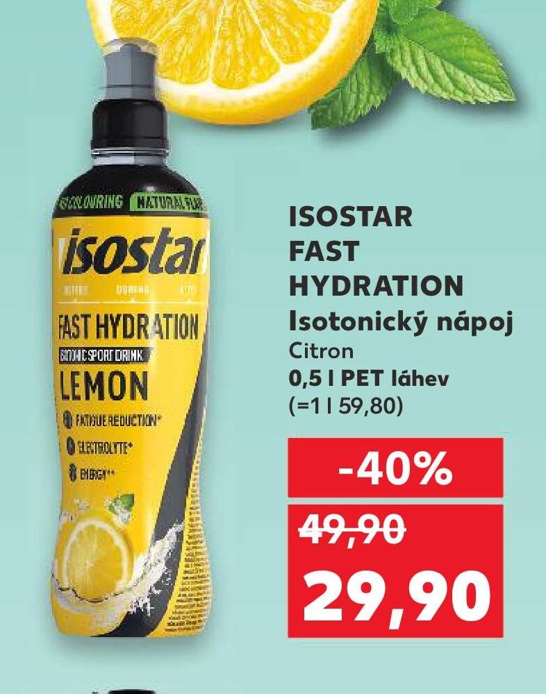 ISOSTAR FAST HYDRATION Izotonický nápoj Citron