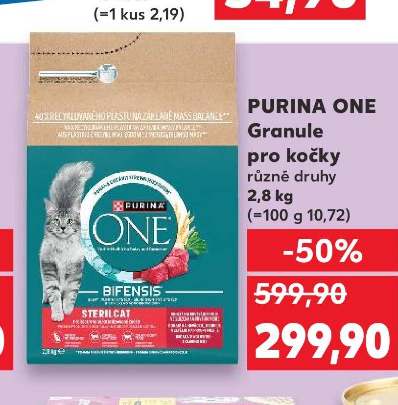 PURINA ONE Granule pro kočky různé druhy - Kaufland aktualniletaky.eu
