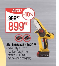 Aku řetězová pila 20 V