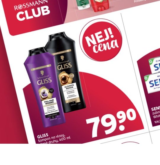 GLISS šampon na vlasy, různé druhy, 400 ml