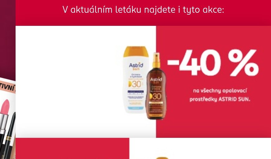 Opalovací prostředky ASTRID SUN