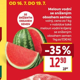 Meloun vodní se sníženým obsahem semen