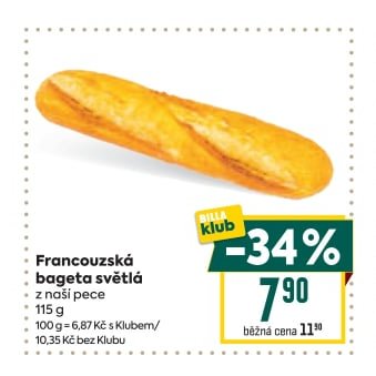 Francouzská bageta světlá