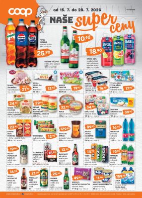 aktuální leták COOP 15.7.2026-28.7.2026