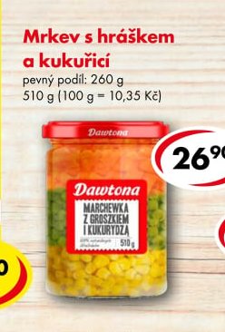 Mrkev s hráškem a kukuřicí