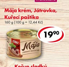 Mája krém, Játrovka, Kuřecí paštika