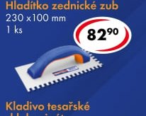 Hladítko zednické zub