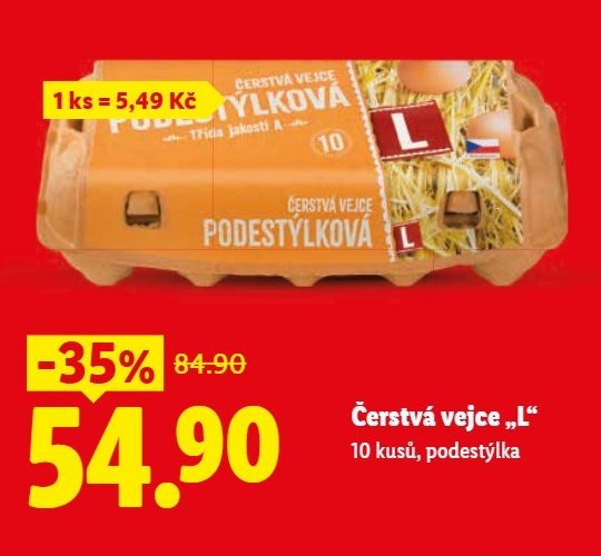 Čerstvá vejce L
