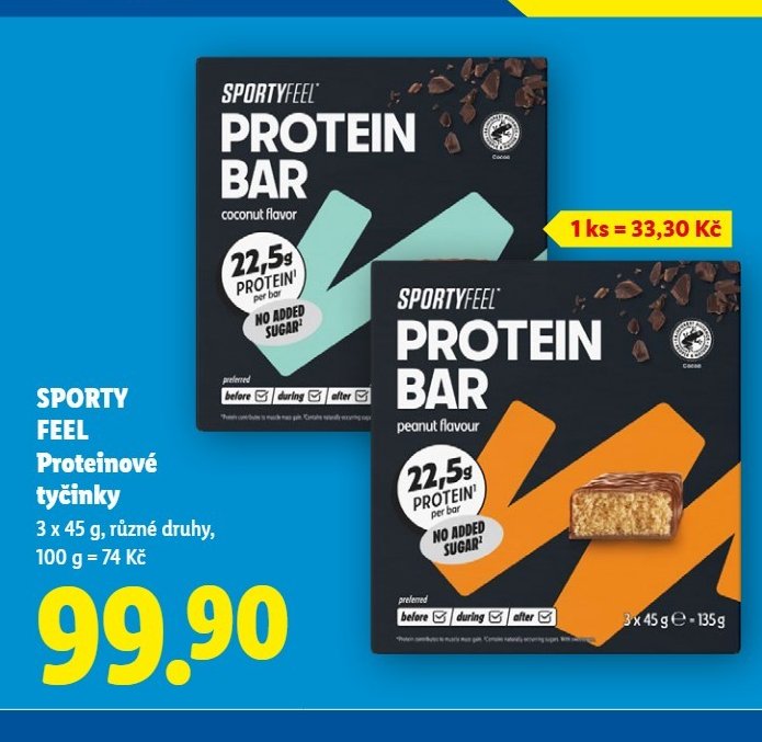 SPORTY FEEL Proteinové tyčinky