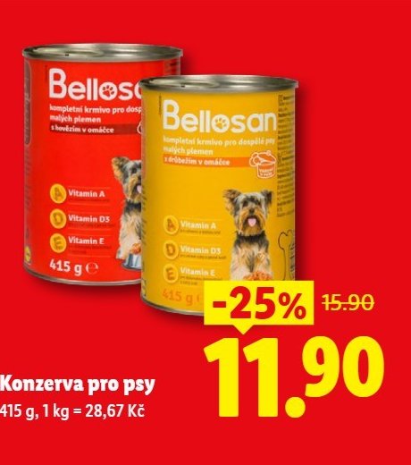 Bellosan konzerva pro psy
