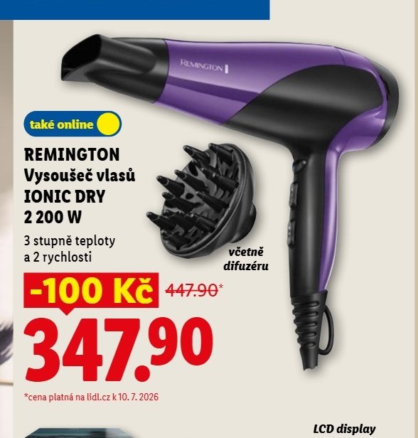REMINGTON Vysoušeč vlasů IONIC DRY 2 200 W