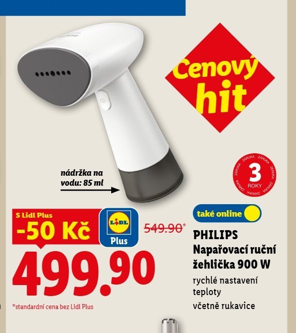 PHILIPS Napařovací ruční žehlička 900 W
