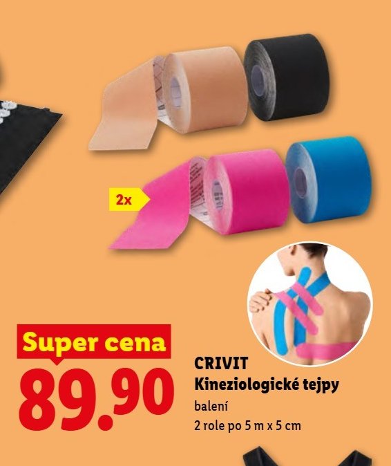 CRIVIT Kineziologické tejpy