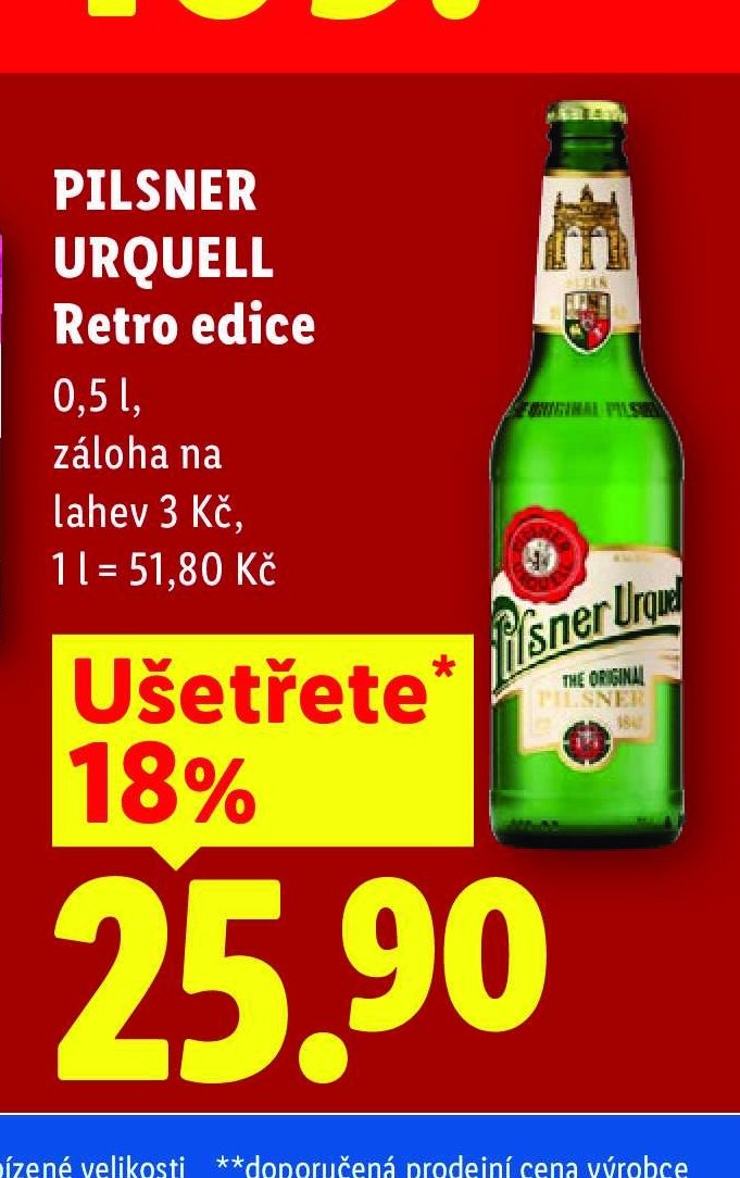 Pilsner Urquell Retro edice