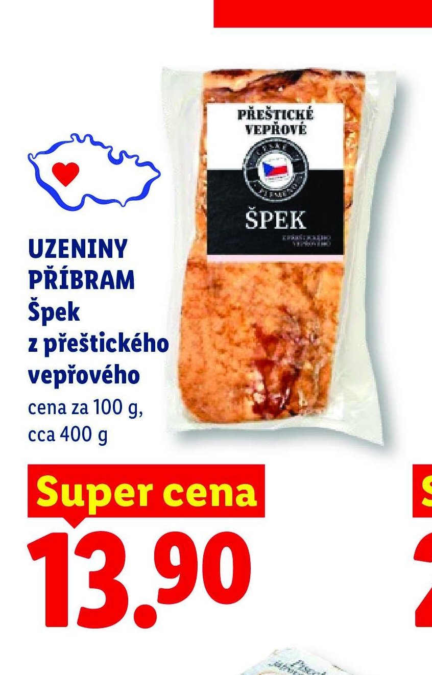 UZENINY PŘÍBRAM Špek z přeštického vepřového
