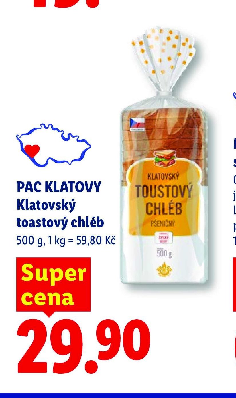 PAC KLATOVY Klatovský toastový chléb
