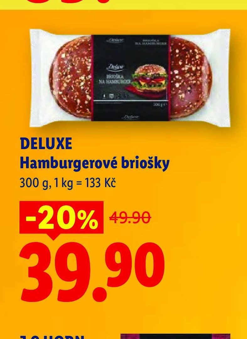 DELUXE Hamburgerové briošky