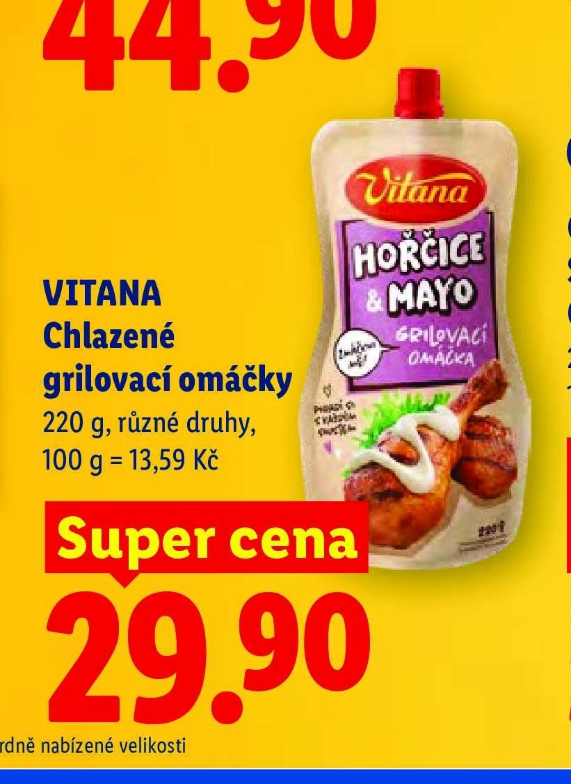 VITANA Chlazené grilovací omáčky