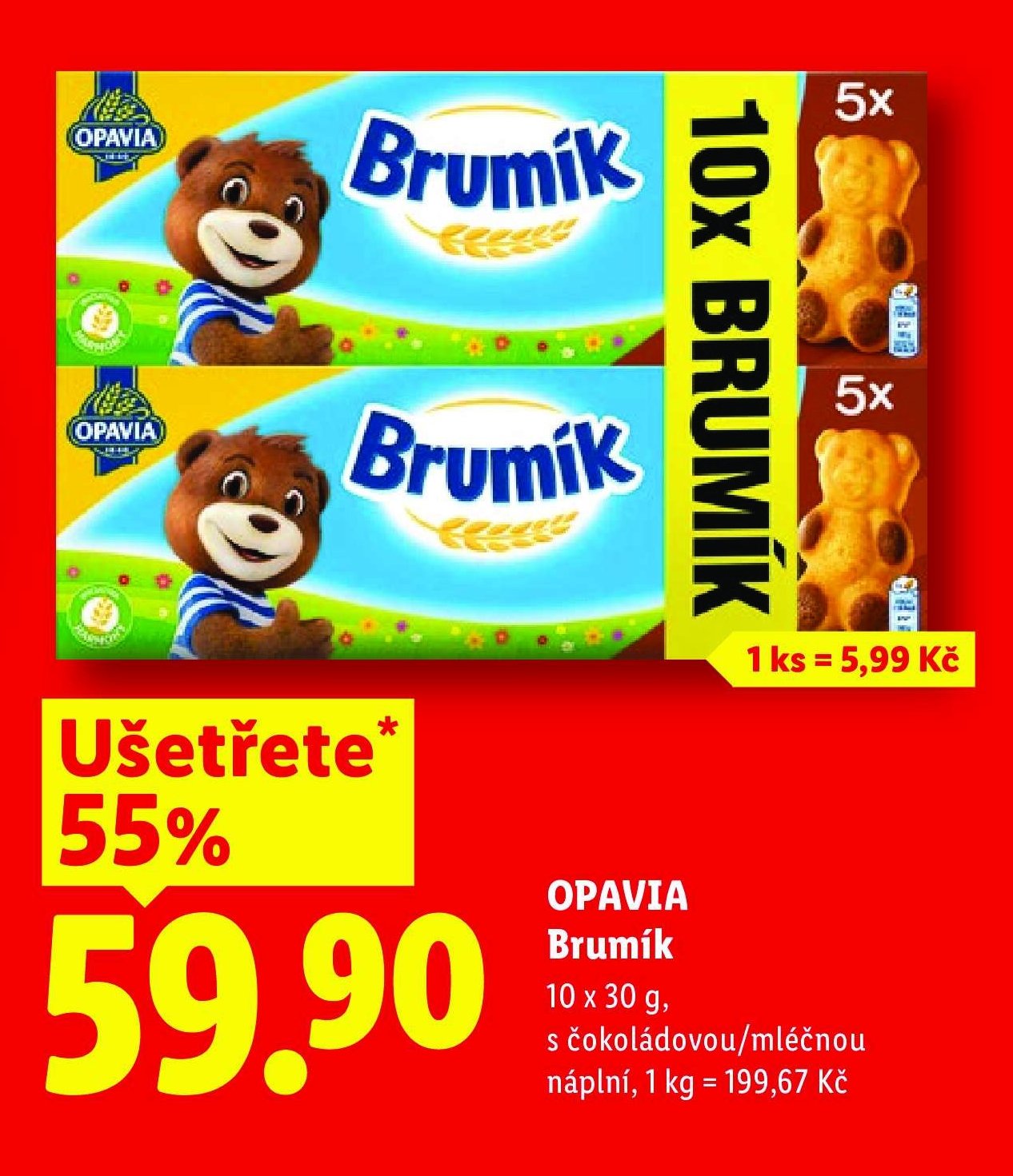 OPAVIA Brumík 10 x 30 g
