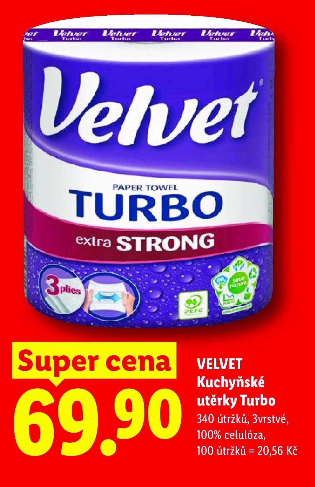 VELVET Kuchyňské utěrky Turbo
