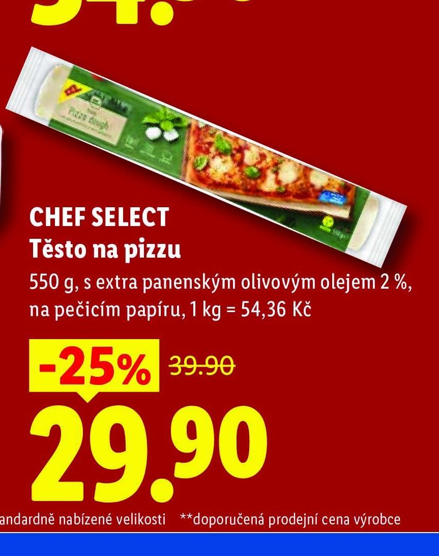 Chef Select Těsto na pizzu