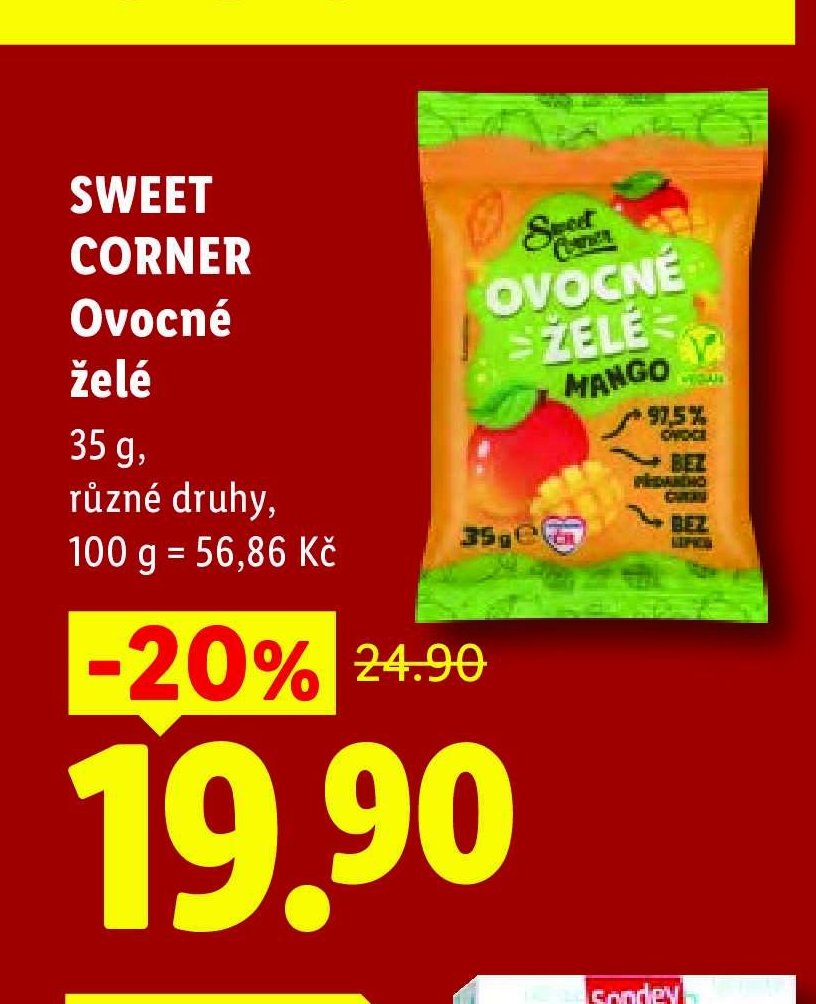 SWEET CORNER Ovocné želé