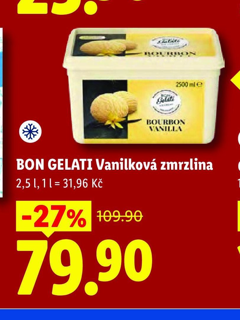 BON GELATI Vanilková zmrzlina