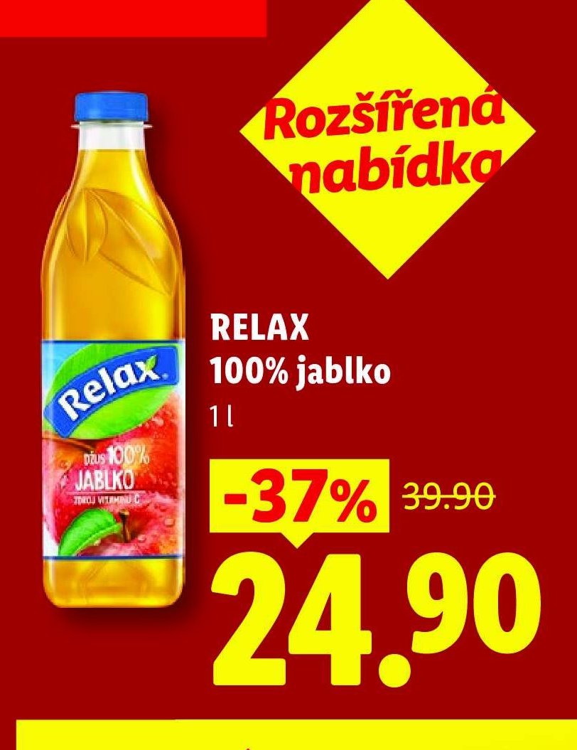 Relax 100% jablko 1 l