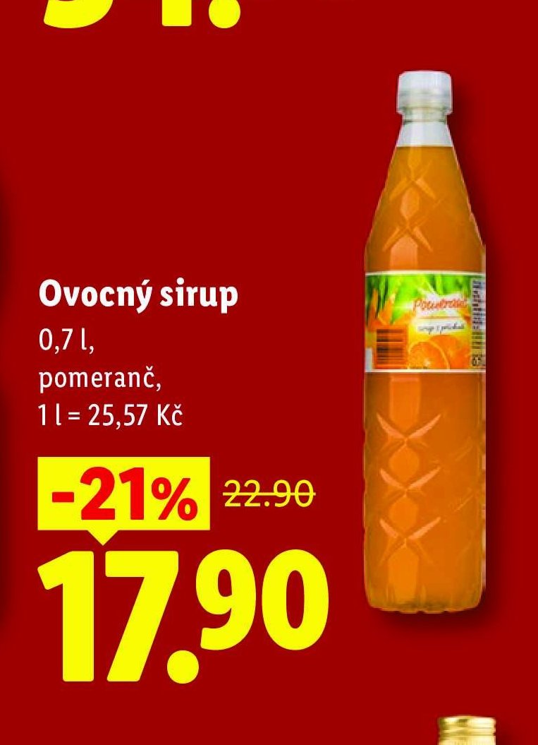 Ovocný sirup 0,7 l