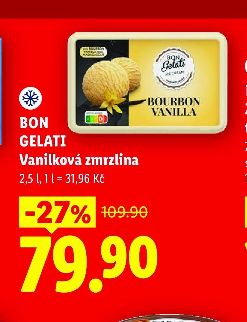 BON GELATI Vanilková zmrzlina