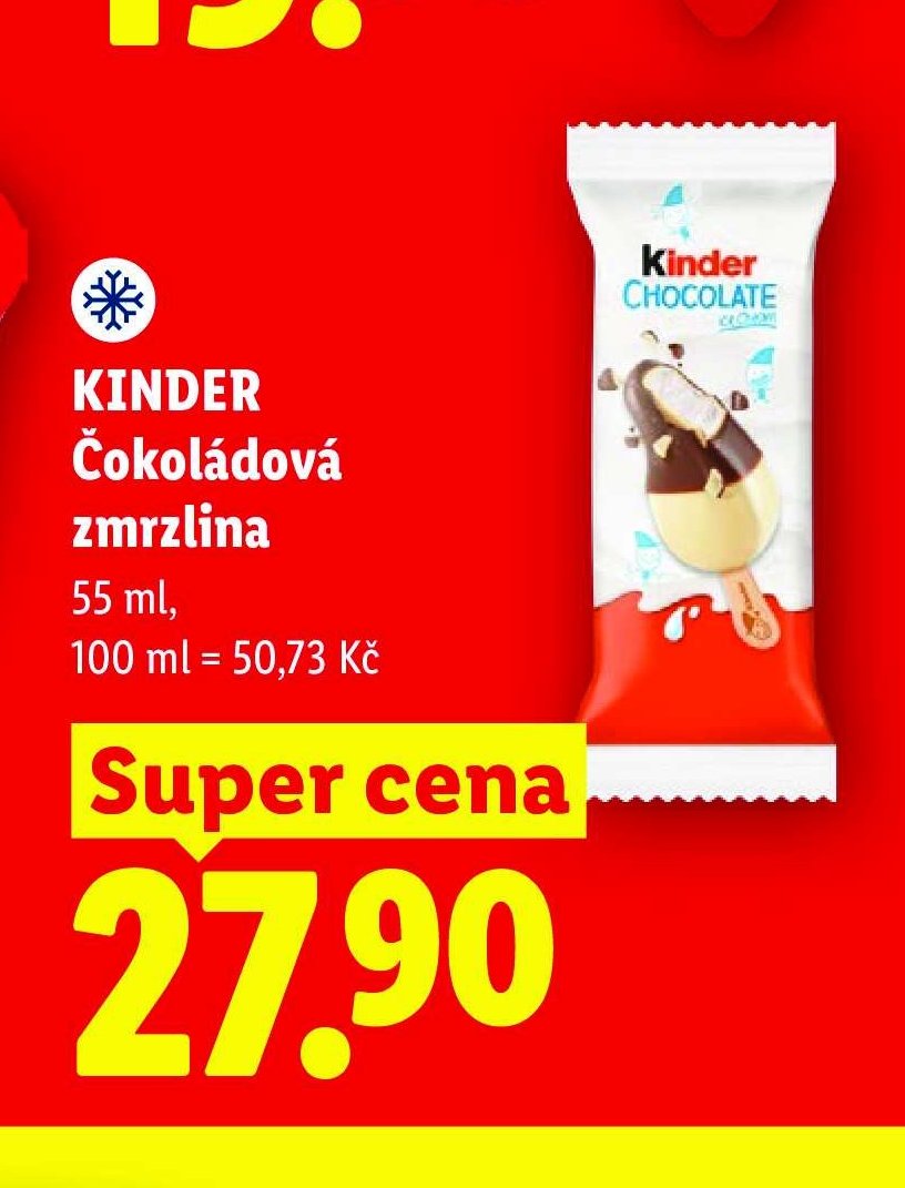 KINDER Čokoládová zmrzlina