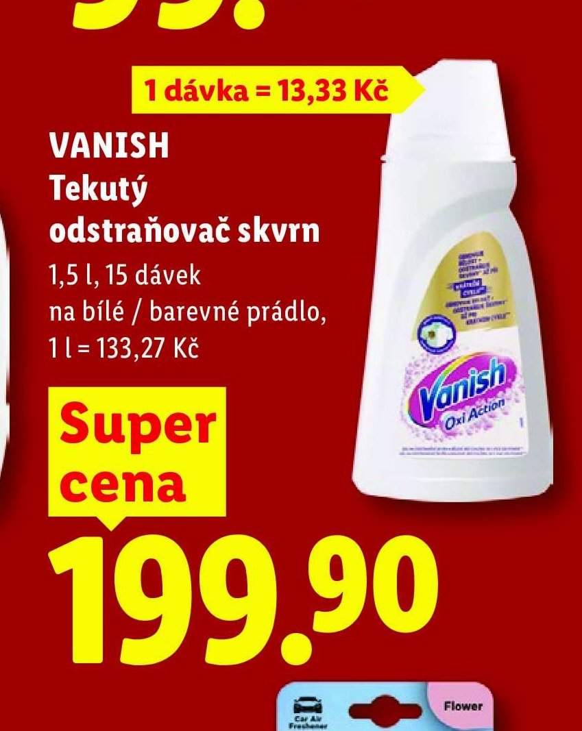 Vanish Tekutý odstraňovač skvrn, 1,5 l