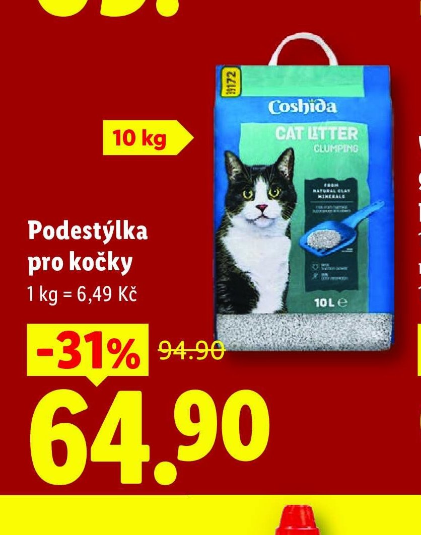 Coshida Podestýlka pro kočky, 10 kg