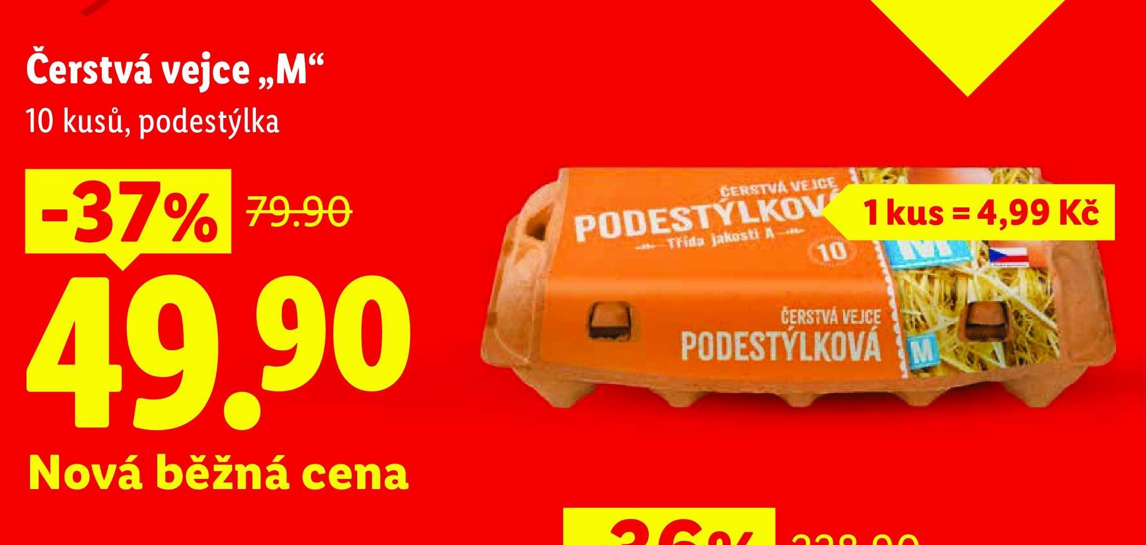 Čerstvá vejce „M“ 10 kusů, podestýlka
