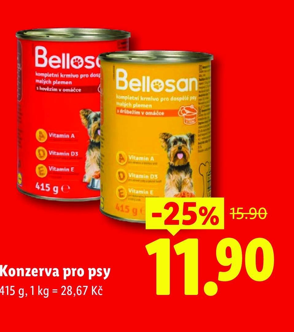 Bellosan konzerva pro psy