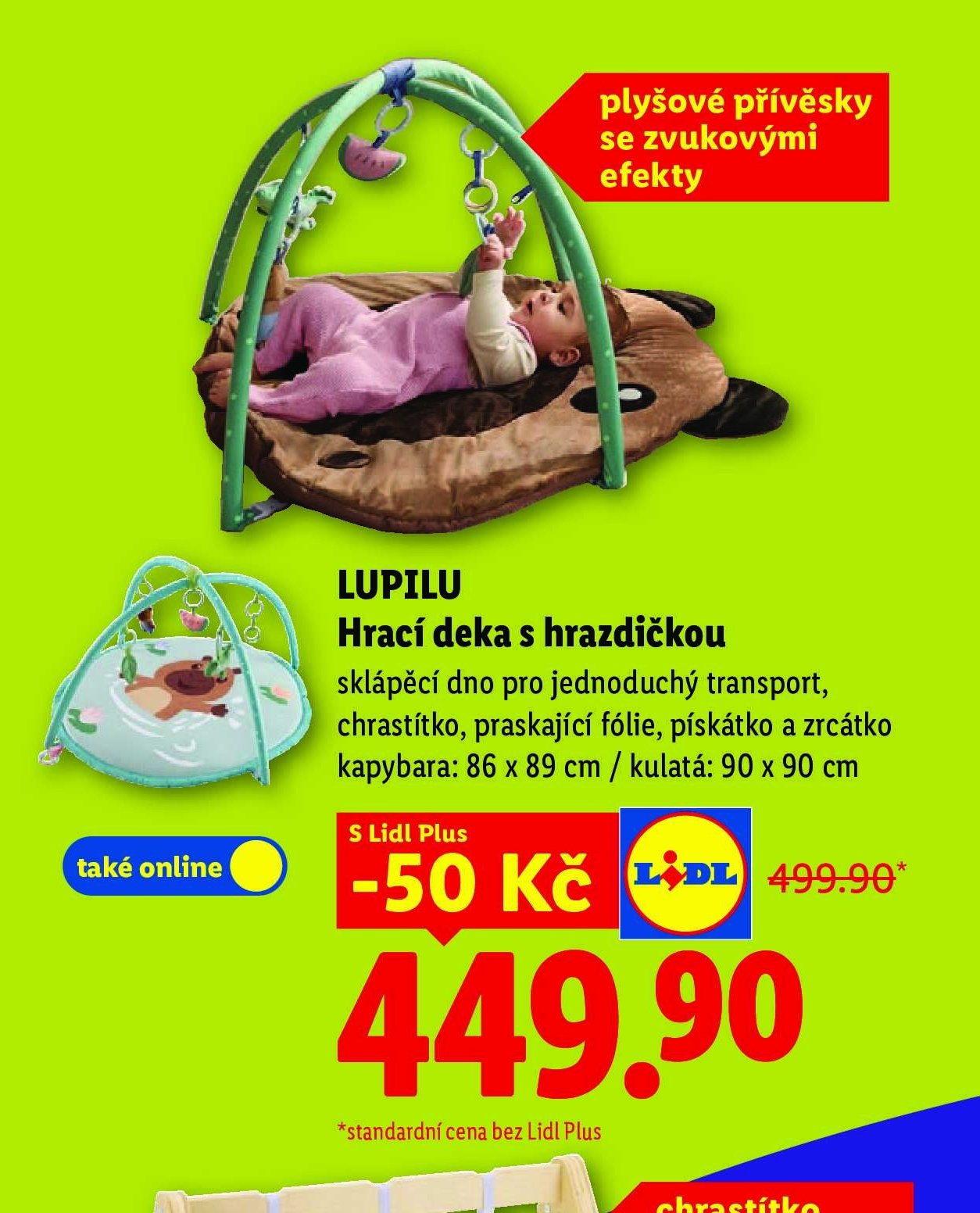 LUPILU Hrací deka s hrazdičkou