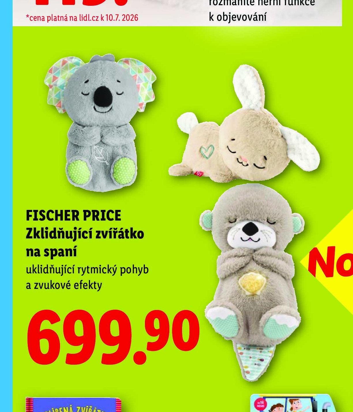 FISCHER PRICE Zklidňující zvířátko na spaní