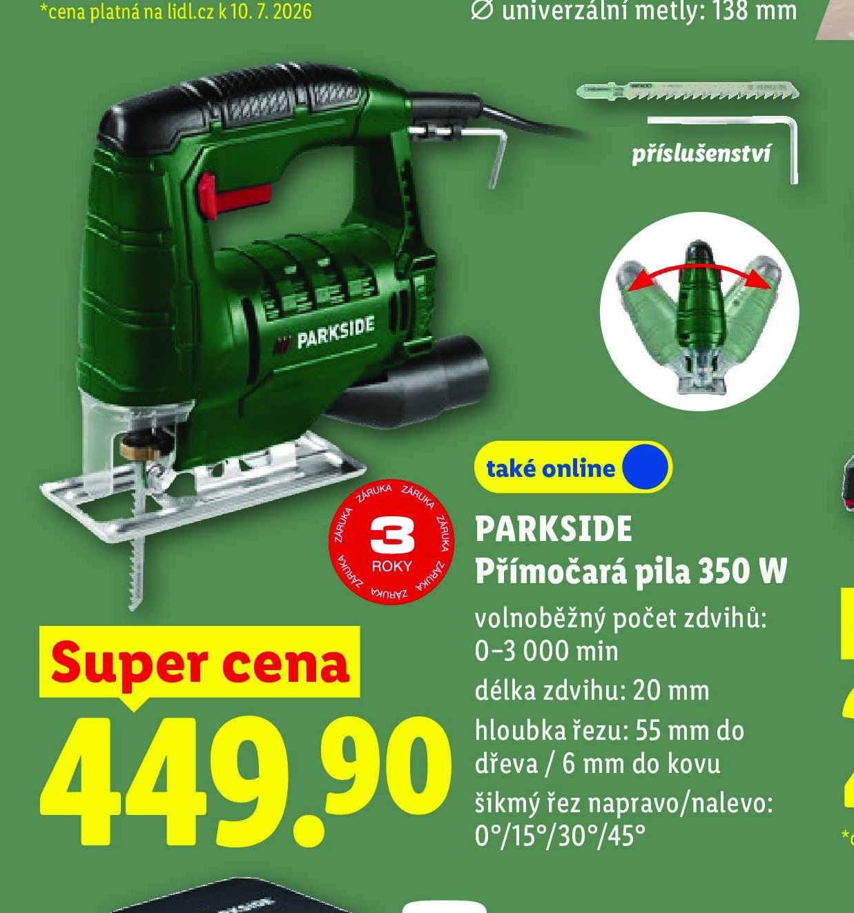 PARKSIDE Přímočará pila 350 W
