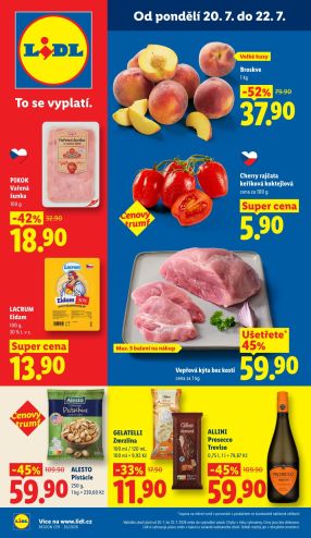 aktuální leták Lidl 20.7.2026-22.7.2026