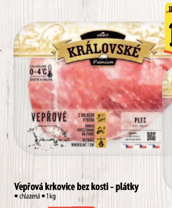 Vepřová krkovice bez kosti - plátky