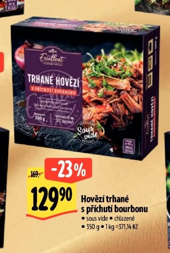 Hovězí trhané s příchutí bourbonu
