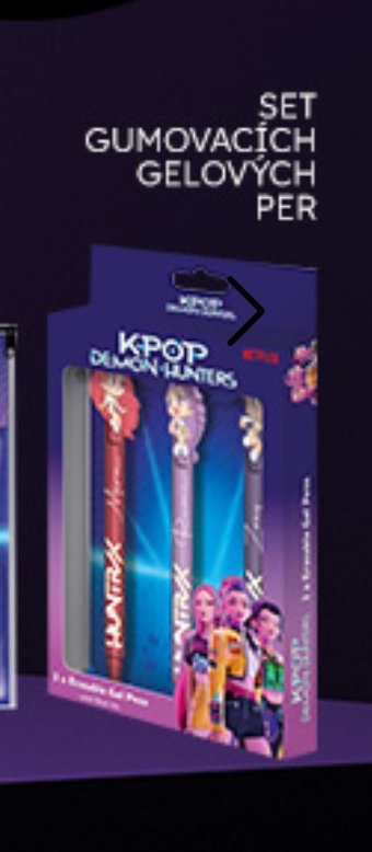 Set gumovacích gelových per KPOP Demon Hunters